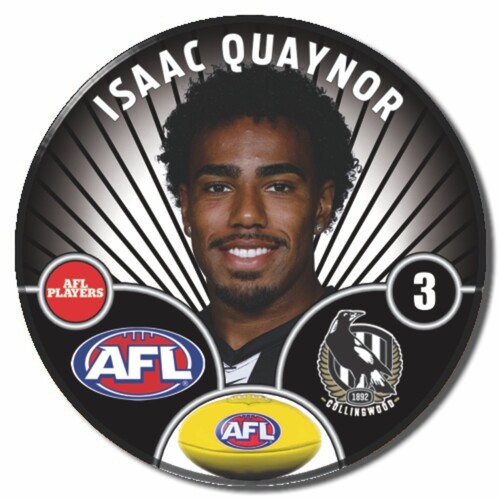 Collingwood Magpies 2026 Player Pin Badge - QUAYNOR