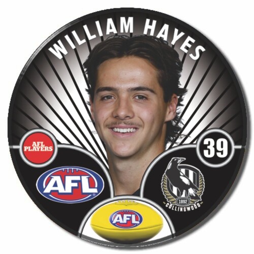Collingwood Magpies 2026 Player Pin Badge - HAYES