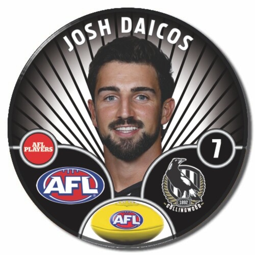 Collingwood Magpies 2026 Player Pin Badge - DAICOS, J