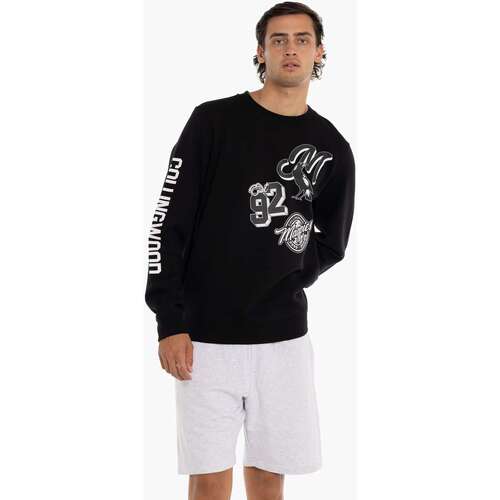 Collingwood Magpies Mens Patchwork Crew