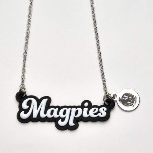 Collingwood Magpies Script Necklace