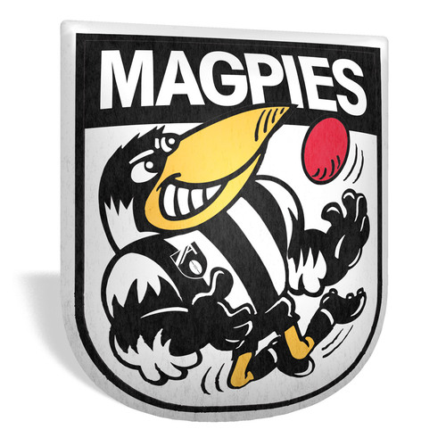 Collingwood Magpies Retro Mascot Cushion