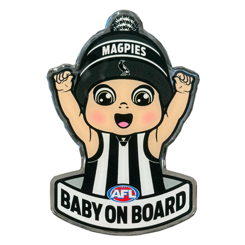 Collingwood Magpies Baby on Board Decal