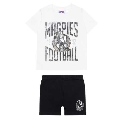 Collingwood Magpies Kids Summer Pyjamas
