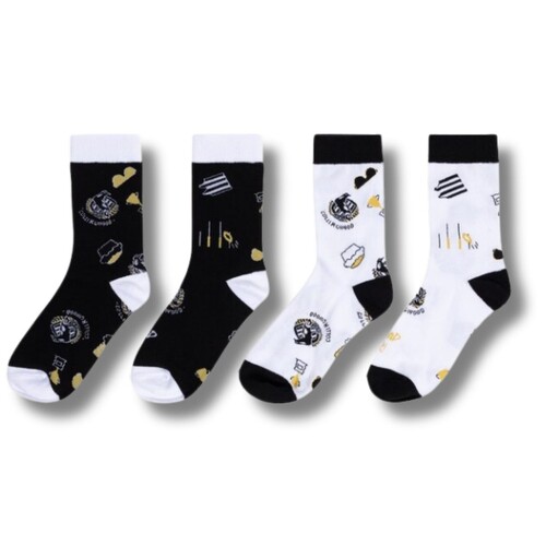 Collingwood Magpies 2 Pairs Socks Gift Pack