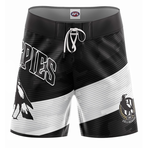 Collingwood Magpies Youths Barrel Board Shorts
