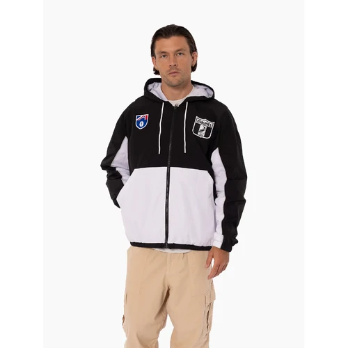 Collingwood Magpies Mens Throwback Logo Spray Jacket