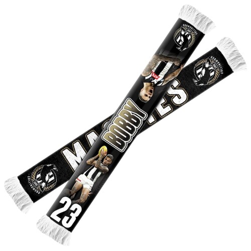 Collingwood Magpies Bobby Hill Player Scarf