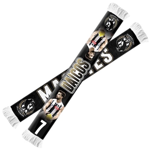 Collingwood Magpies Josh Daicos Player Scarf