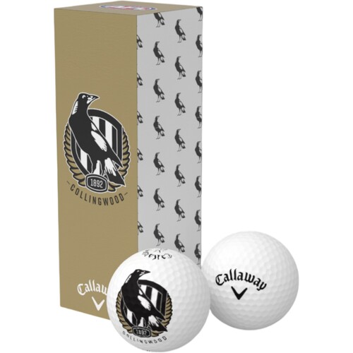 Collingwood Magpies Golf Balls 3-Pack