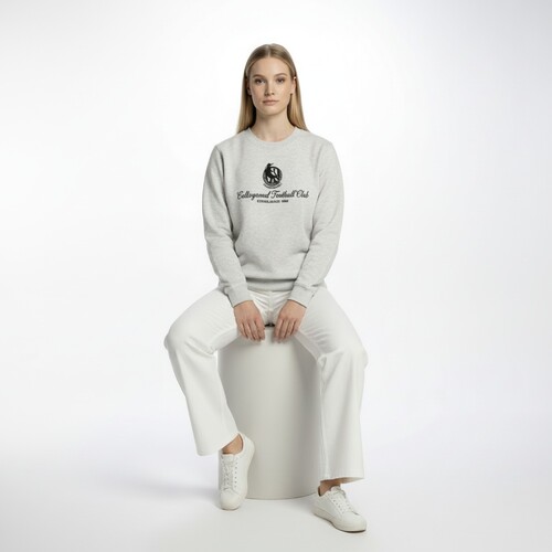 Collingwood Magpies Womens Crest Crew