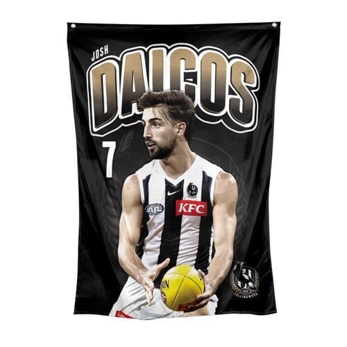 Collingwood Magpies Josh Daicos Wall Flag