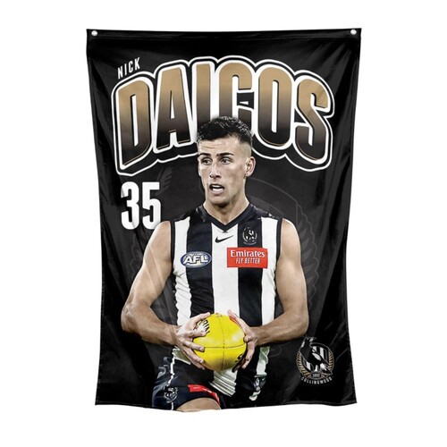 Collingwood Magpies Nick Daicos Wall Flag