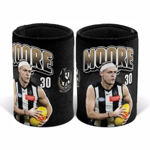 Collingwood Magpies Darcy Moore Stubby Holder