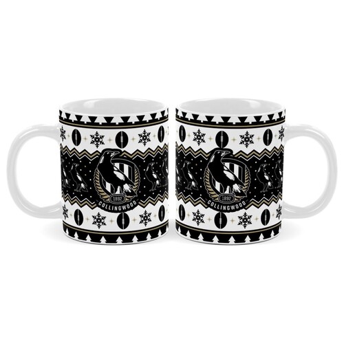 Collingwood Magpies Christmas Coffee Mug