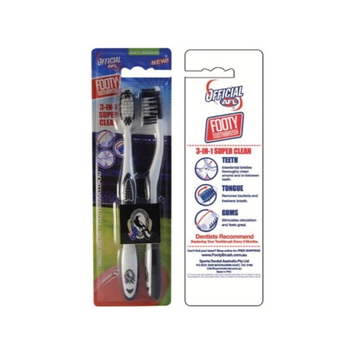 Collingwood Magpies Toothbrush Twin Pack