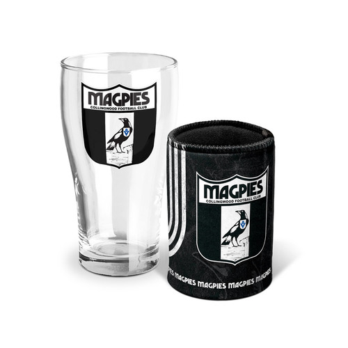 Collingwood Magpies Pint Glass and Can Cooler Gift Pack