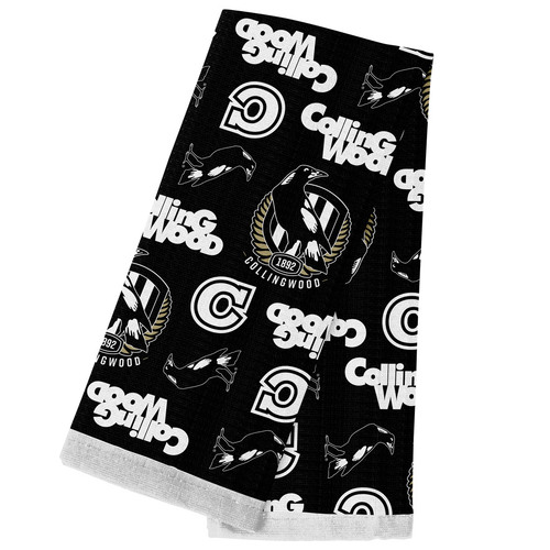 Collingwood Magpies Cotton Tea Towel
