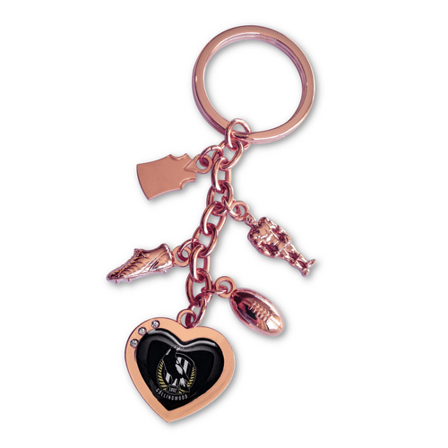 Collingwood Magpies Charm Keyring