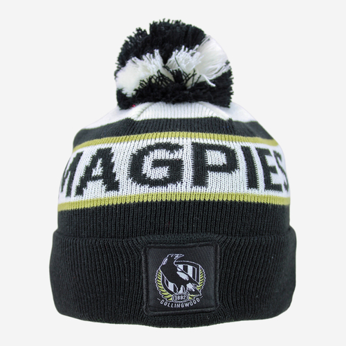 Collingwood Magpies Youths Bar Beanie