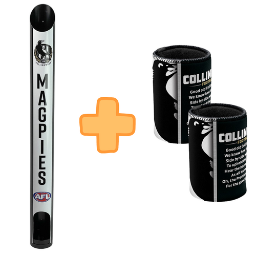 Collingwood Magpies Stubby Holder Dispenser Bonus Pack