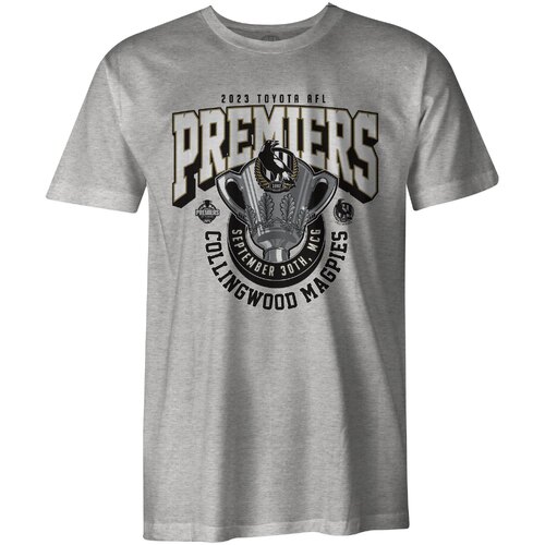 Collingwood Magpies 2023 Premiers Youths Grey Tee