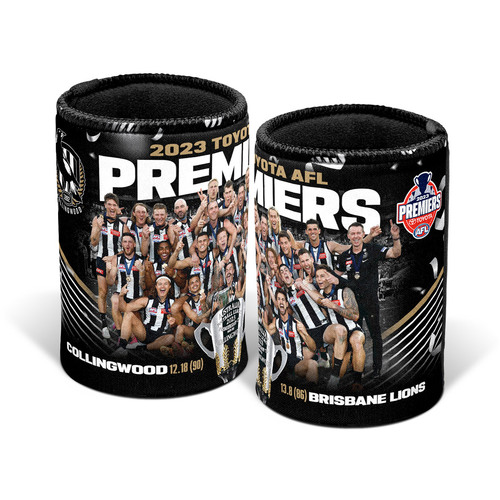 Collingwood Magpies 2023 Premiers Photo Stubby Holder
