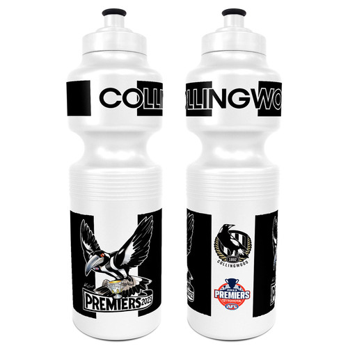 Collingwood Magpies 2023 Premiers Mark Knight Plastic Drink Bottle