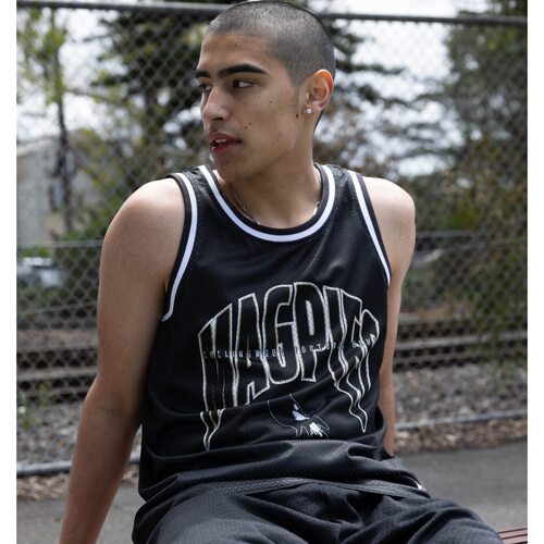 Collingwood Magpies Mens Basketball Singlet