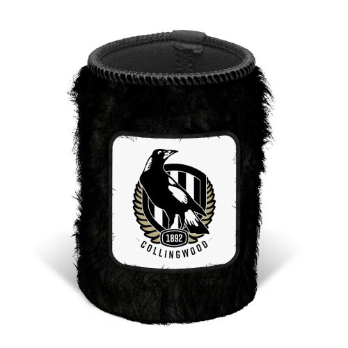 Collingwood Magpies Fluffy Stubby Holder