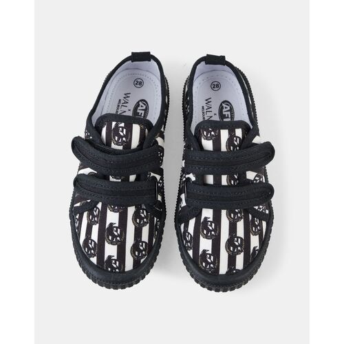 Collingwood Magpies Kids Walnut Canvas Shoes