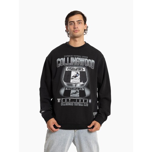 Collingwood Magpies Mitchell & Ness Shield Crew