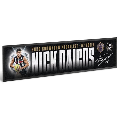 Nick Daicos 2026 Brownlow Medallist Bar Runner