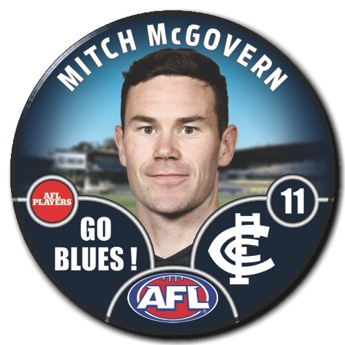 Carlton Blues 2025 Player Pin Badge - MCGOVERN