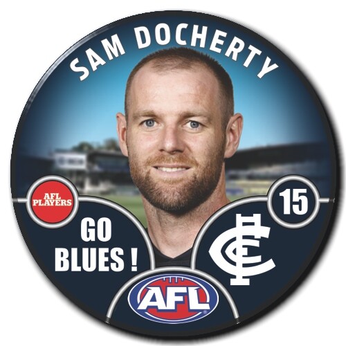 Carlton Blues 2025 Player Pin Badge - DOCHERTY