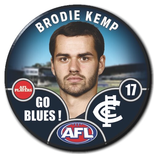 Carlton Blues 2025 Player Pin Badge - KEMP