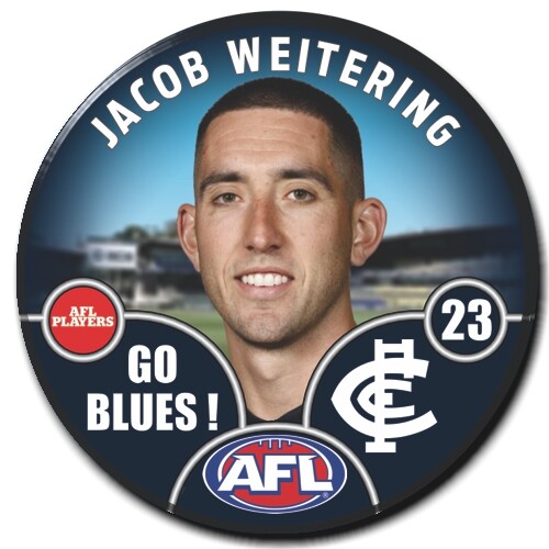 Carlton Blues 2025 Player Pin Badge - WEITERING