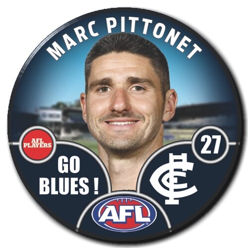 Carlton Blues 2025 Player Pin Badge - PITTONET