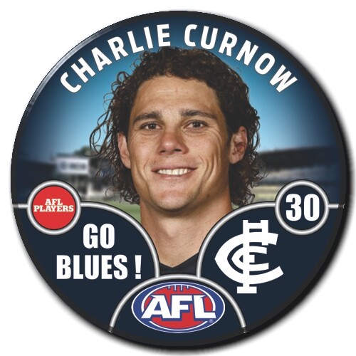 Carlton Blues 2025 Player Pin Badge - CURNOW