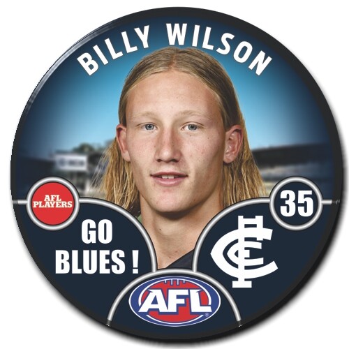 Carlton Blues 2025 Player Pin Badge - WILSON