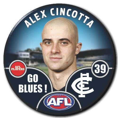 Carlton Blues 2025 Player Pin Badge - CINCOTTA