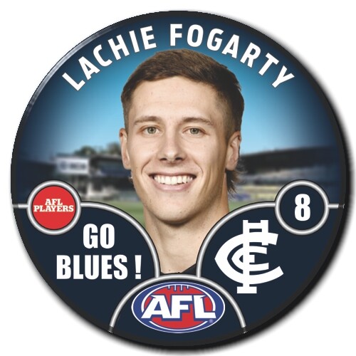 Carlton Blues 2025 Player Pin Badge - FOGARTY