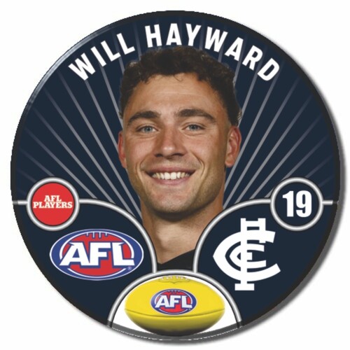 Carlton Blues 2026 Player Pin Badge - HAYWARD