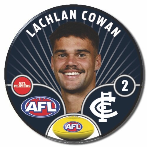Carlton Blues 2026 Player Pin Badge - COWAN