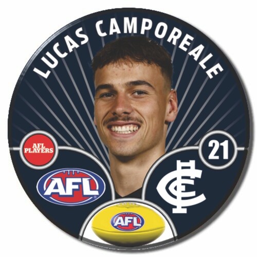 Carlton Blues 2026 Player Pin Badge - CAMPOREALE, L