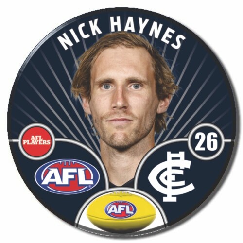 Carlton Blues 2026 Player Pin Badge - HAYNES
