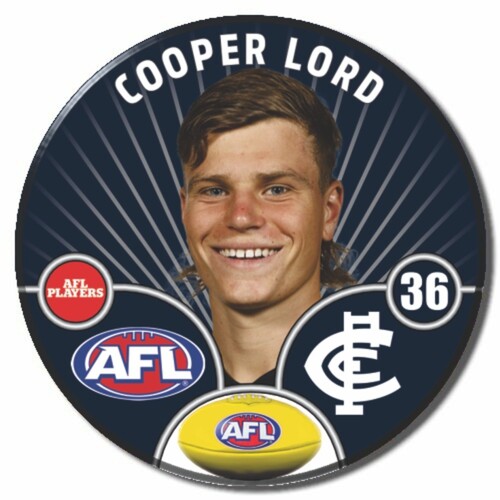 Carlton Blues 2026 Player Pin Badge - LORD