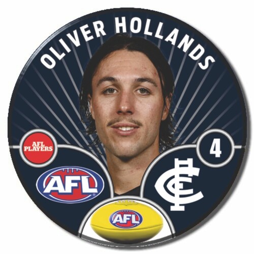 Carlton Blues 2026 Player Pin Badge - HOLLANDS, O