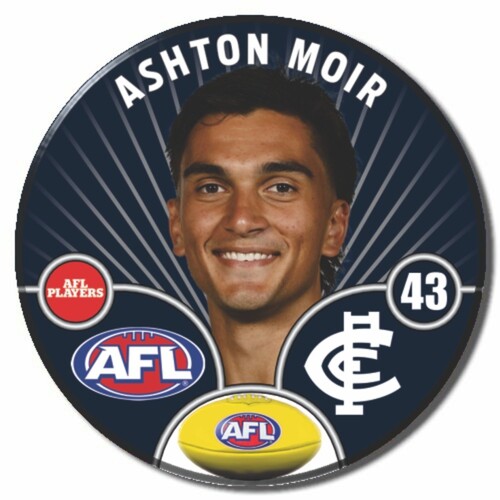 Carlton Blues 2026 Player Pin Badge - MOIR