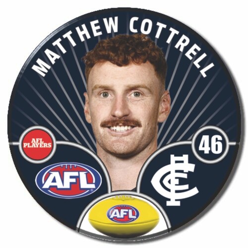 Carlton Blues 2026 Player Pin Badge - COTTRELL
